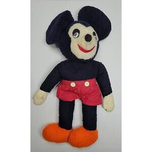 1930s Mickey Mouse Doll – McCall Style Vintage Disney Toy 20”